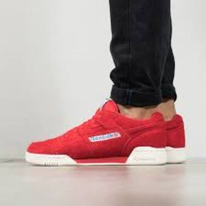 Red Mens Reebok Workout Plus Vintage 